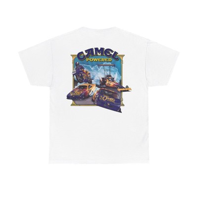 SALE Camel Powered Smokin Joe Racing Single Stitch Cigarette 1 sided T-Shirt