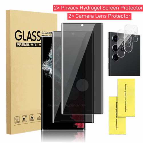 For Samsung Galaxy S24/S23/S22 Ultra Privacy Tempered Glass Screen Protector - Picture 1 of 14