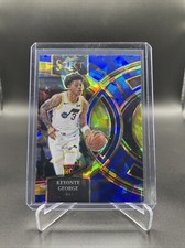 2023-24 Select Prizms Blue Cracked Ice Premier Level RC #109 Keyonte George