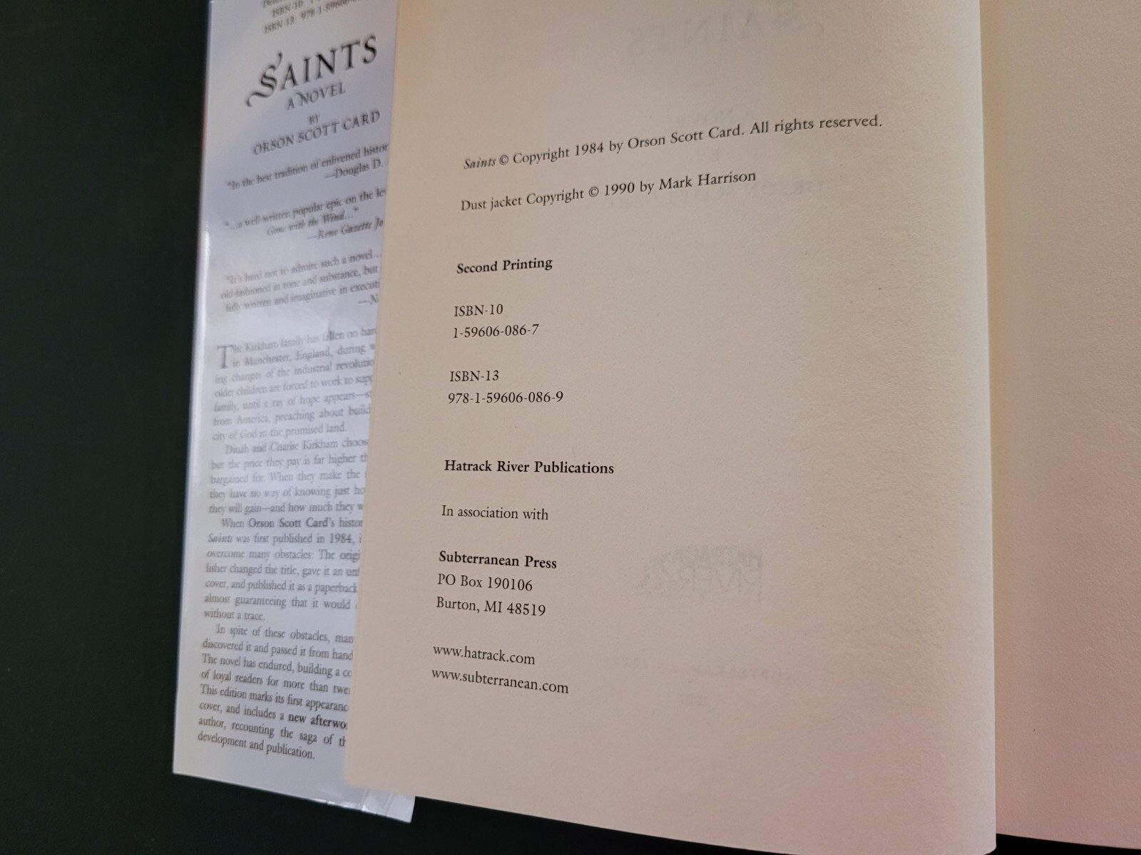 Saints by Orson Scott Card (2007, Hardcover) for sale online