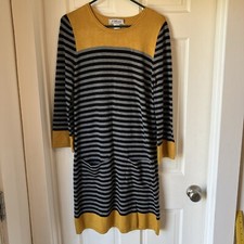 J Howard dress sweater striped small pockets