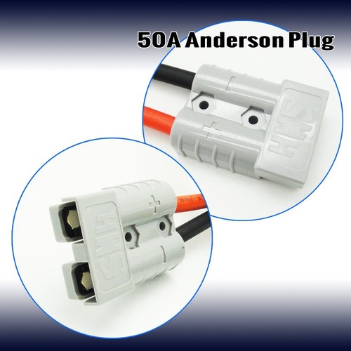 60CM for MC4 CONNECTOR TO 50A ANDERSON PLUG SOLAR 6MM² CABLE ADAPTOR WIRING LEAD - Picture 7 of 24