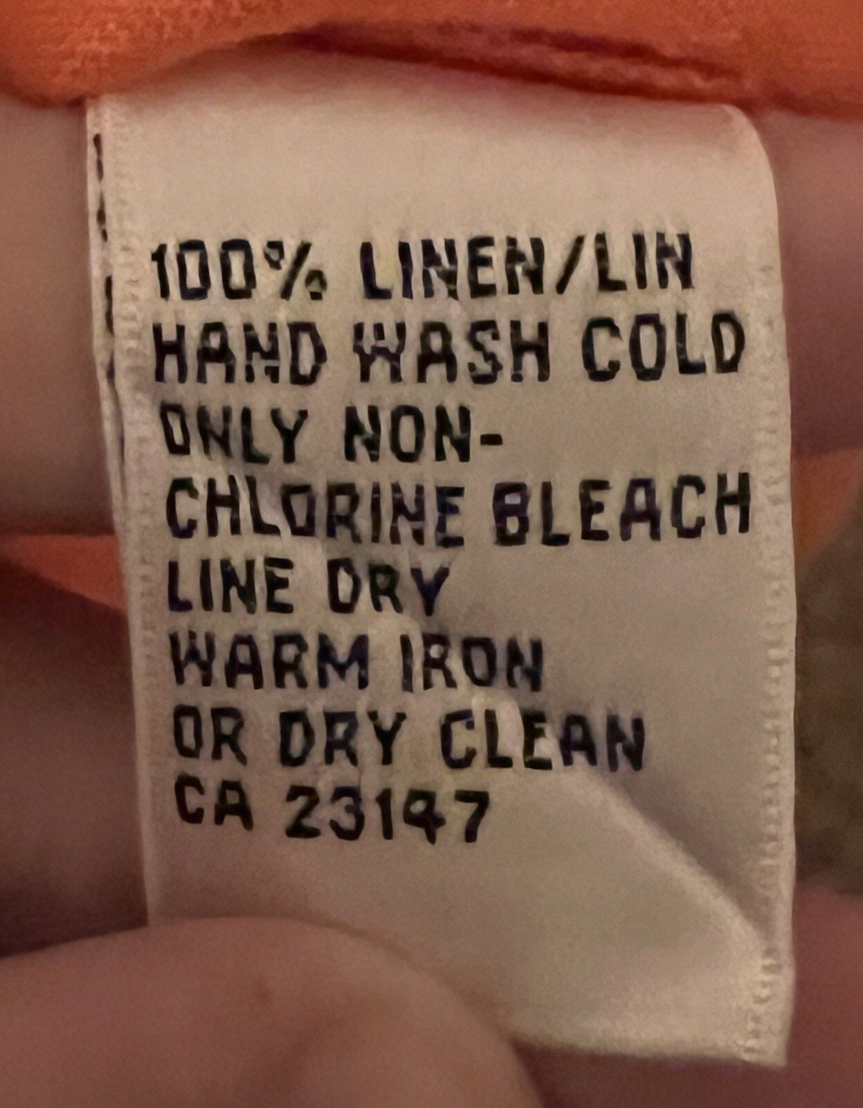 Talbots 100% Linen Button Down Blouse Quarter Sle… - image 3