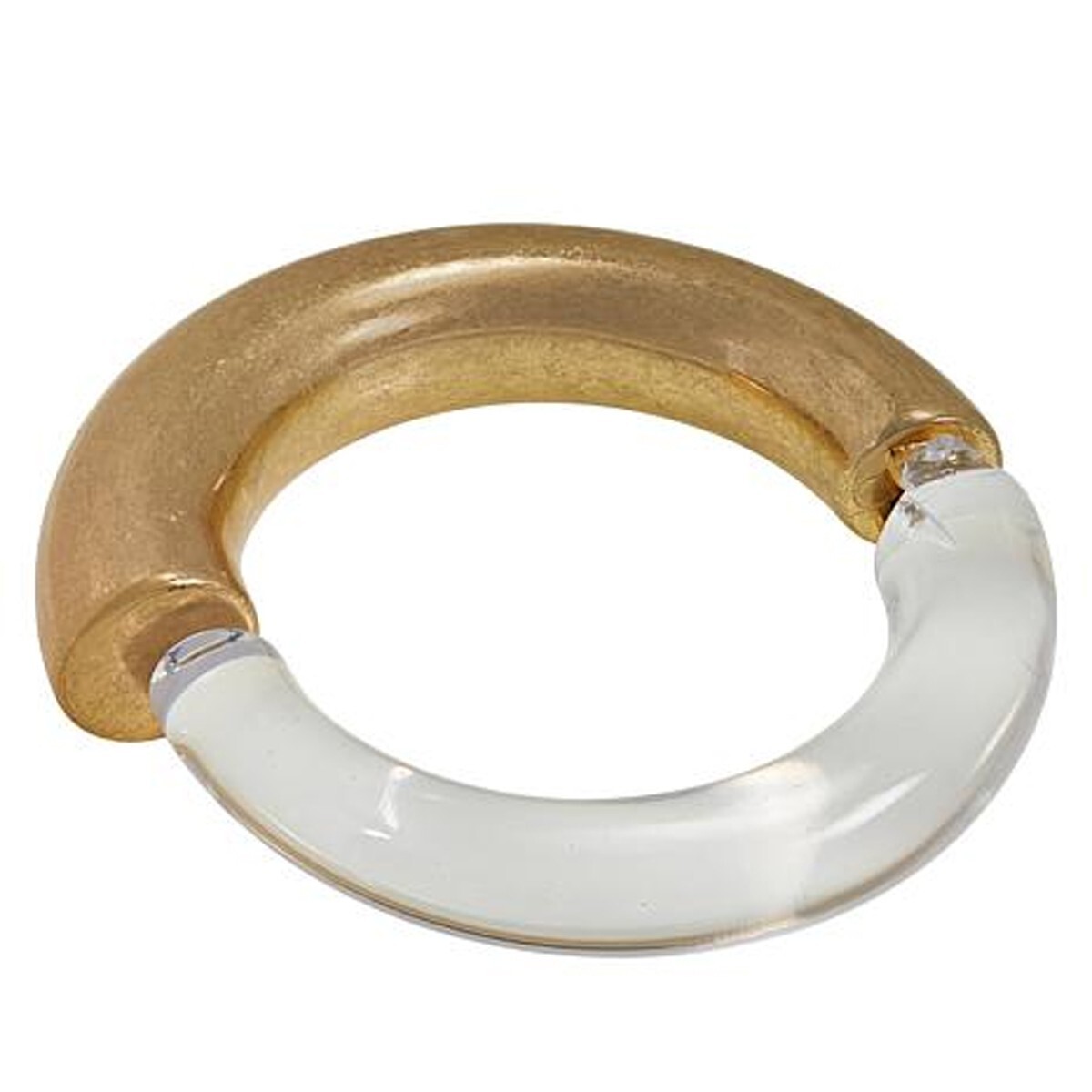 MarlaWynne Bracelet TwoTone Acrylic Bangle Bracelet ~ Goldtone Marla Wynne