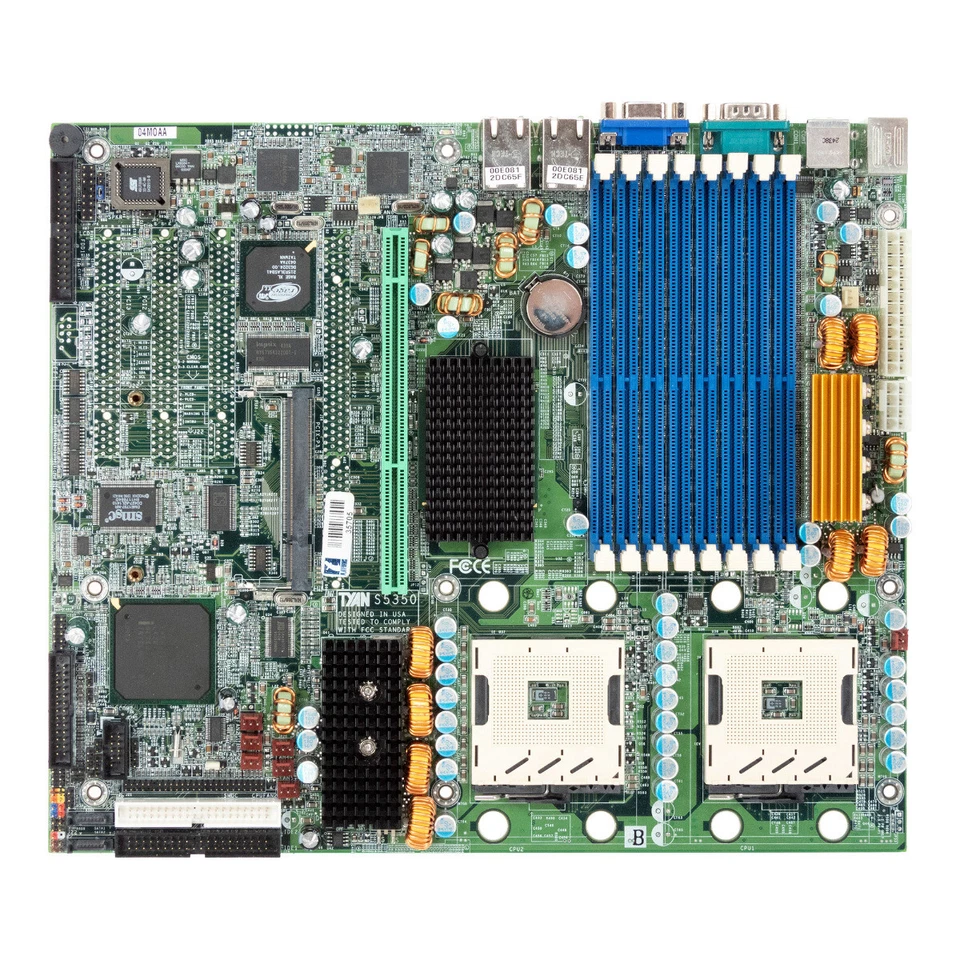 TYAN S5350 S5350G2NR-1UR Dual Socket 604 8x DDR Box With Cables Manual Accessory - Image 2 of 4