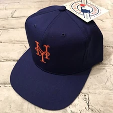 Rare! Vintage 90's New York Mets Twins Enterprise Snapback Blue Hat Cap MINT!