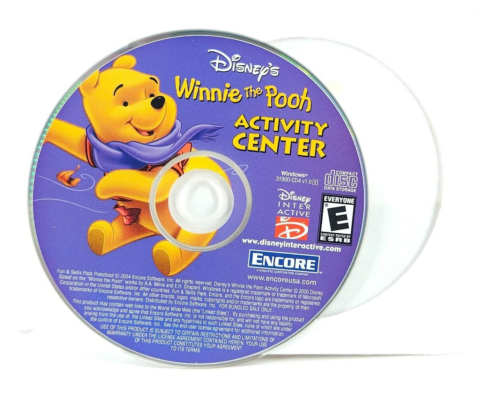 Disney's Winnie The Pooh Activity Center CD 2004 Fun & Skills Pack préscolaire - Photo 1/4