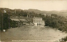 Massachusetts, MA, Shelburne Falls, Deerfield River & Power Sta No 4 Early RPPC