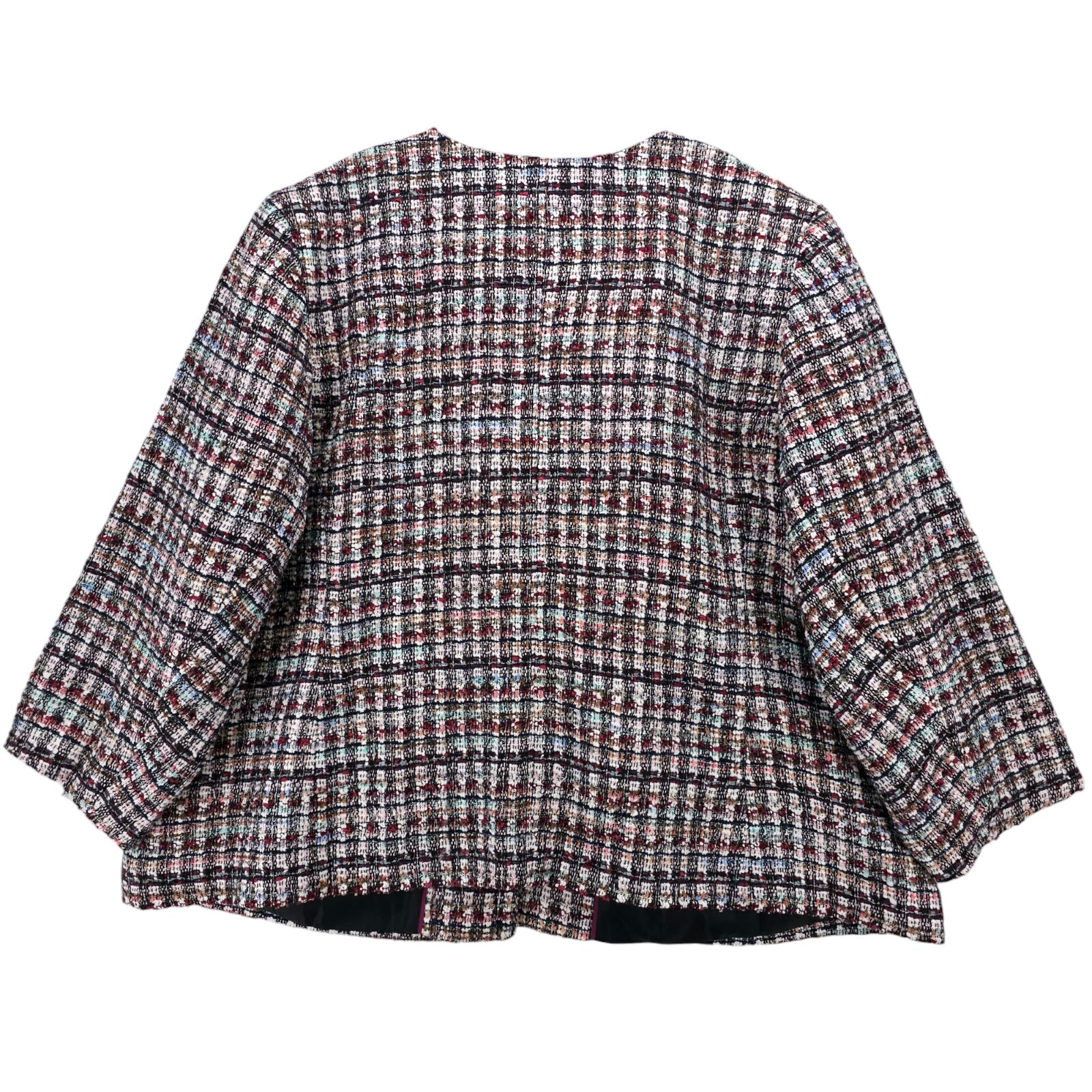 TALBOTS Adele Tweed Jacket Multi Colorful Metalli… - image 6