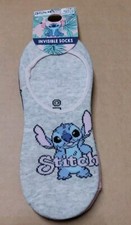 Disney Lilo  Stitch Invisible Socks Ladies Shoe Liner Footies Womens Sock 4/8