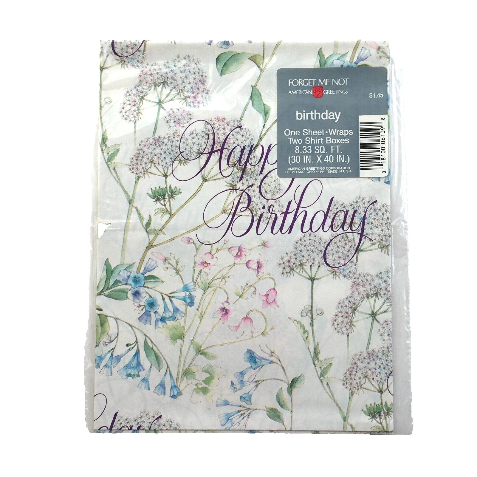 Papel de envolver American Greetings Cumpleaños