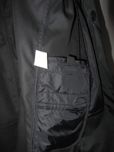 Woolrich Kurzmantel/Trenchcoat Gr. L schwarz / integrierte Kapuze im Kragen neuw - Bild 9 von 9