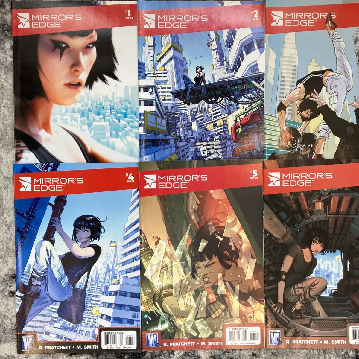 Mirror's Edge #1-6 Complete Set Based on video game Wildstorm Comics 1 2 3  4 5 6