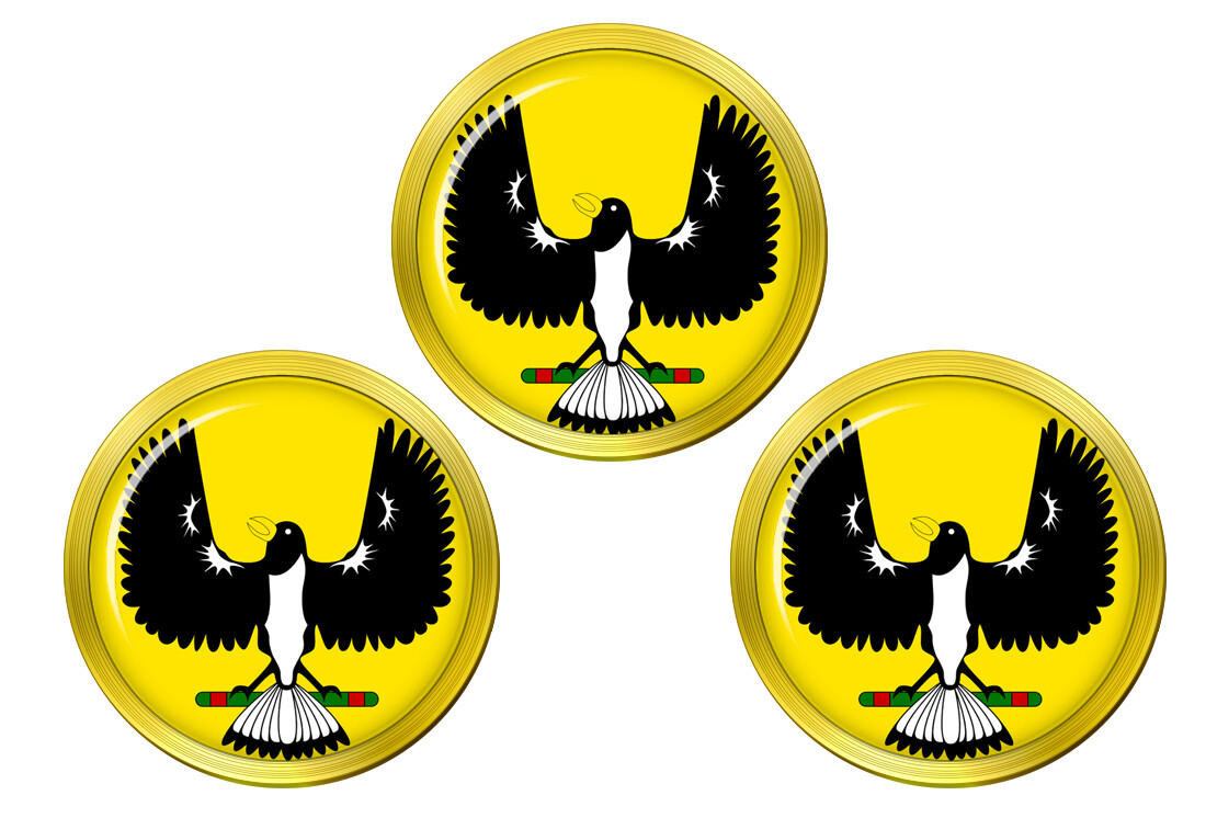 South Australian Piping Shrike Golf Ball Markers