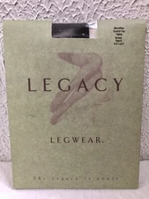 NEW QVC Legacy Legwear Control Top Tights Microfiber Brown Size B