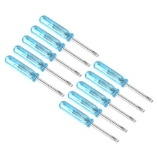 10pcs Mini Slotted Screwdriver 2.0mm Flat Head 45mm for Small Appliances Repair