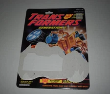 Transformers Original G2 LEADFOOT     Card Back Tech Spec