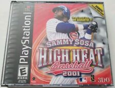 Sammy Sosa High Heat Baseball 2001 (Sony PlayStation 1, 2000) CIB w/ Reg Card!