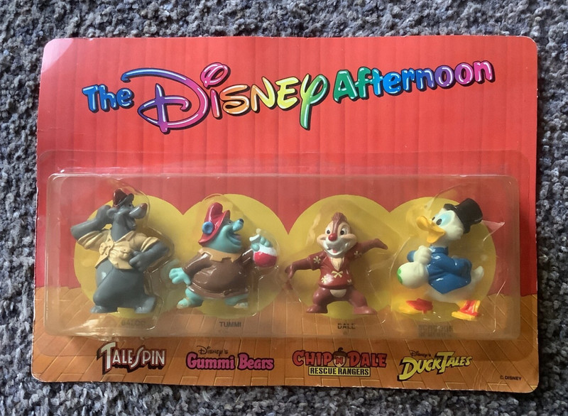 Vintage 1991 The Disney Afternoon Kellogg's Cereal Figures Collection Sealed-R