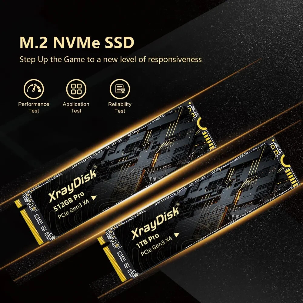 XrayDisk M.2 SSD PCIe NVME 128GB 256GB 512GB 1TB Gen3 4 XrayDisk M.2 SSD PCIe NVME 128GB 256GB 512GB 1TB Gen3 4