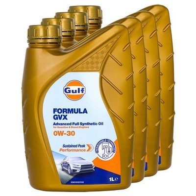 Motoröl Gulf Formula LEF 0W-30 4 X 1 Liter für Citroen DS Fiat Tipo 500 Ford