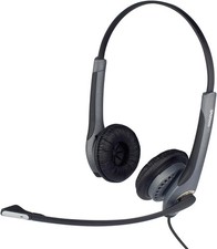 Jabra GN2000 Duo Stereo QD Quick-Disconnect Noise Cancelling IP Gray Headset