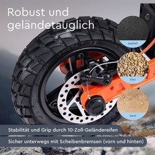 Falten E-Scooter mit Straßenzulassung 45km/h offroad Elektroroller NFC Joyor S8E – Bild 10