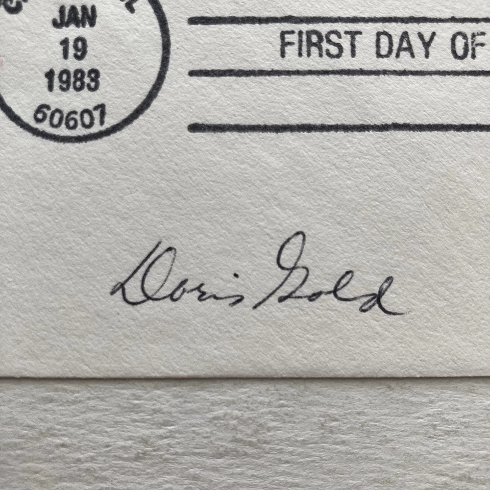 1983 Science & Industry FDC Doris Gold Cachet - Signed - Image 4 of 4