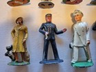 10 Old Metal Toy Train Figures — photo 3