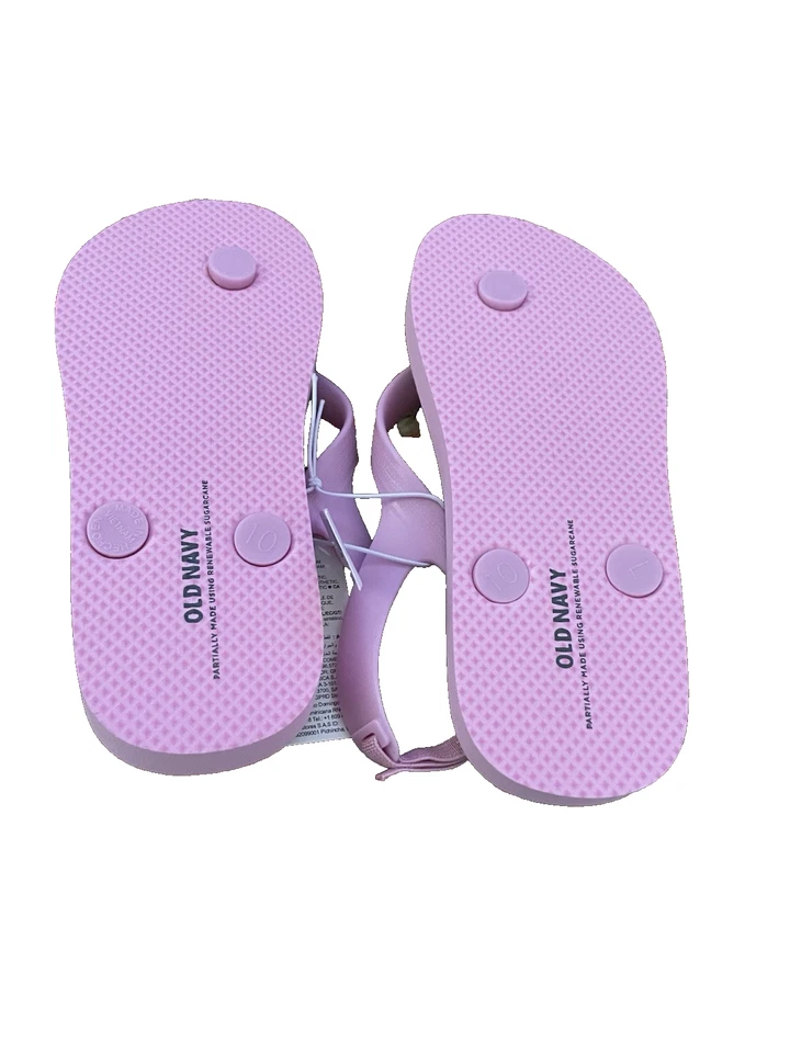 Girl's Old Navy Rainbow Print Flips Flops/ Sandals Size 8 Toddler NEW - Image 2 of 2