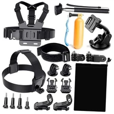  19-in-1 Action Camera Accessories Kit Compatible with GoPro Hero 19-in-1-Kit
