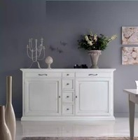 Luxus Kommode Weiß Sideboard Holz Schrank Wohnzimmer MöBel Italien