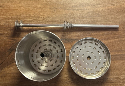 Farberware 12 Cup Percolator Coffee Pot FCP412 Parts. Basket Lid and Pump Stem.