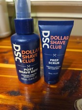 Dollar Shave Club Post Shave Dew 3.4fl oz  Prep Scrub 1fl oz.