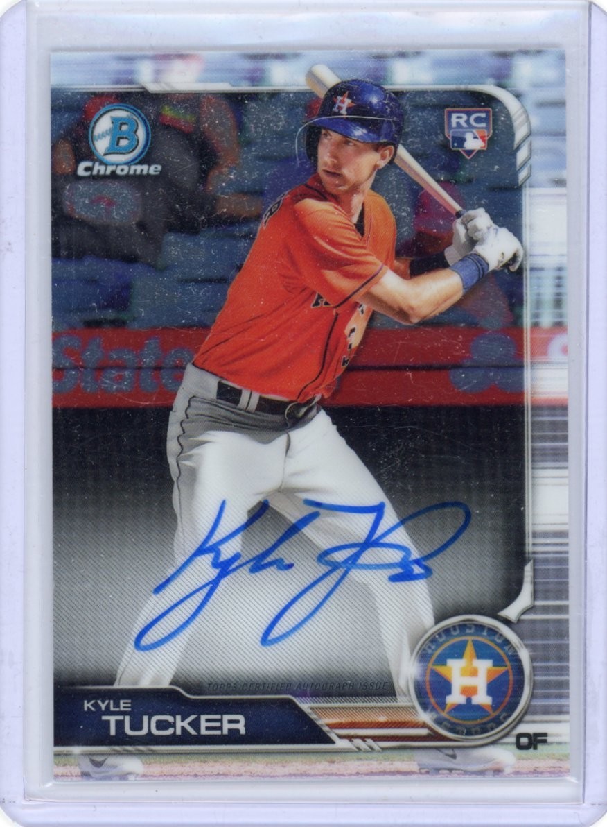 Kyle Tucker 2019 Bowman Chrome #CRA-KT ROOKIE AUTO Los Angeles Dodgers