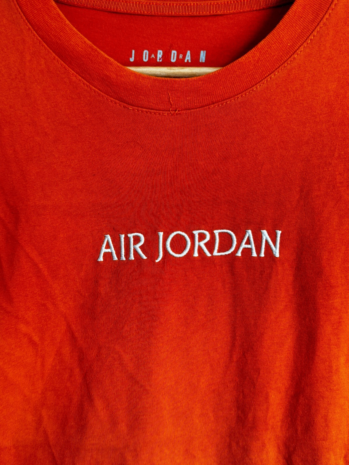 Air Jordan Embroidered Logo T-Shirt - Starfish Orange image 2