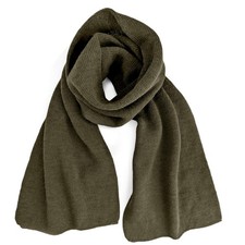100 Wool GI Scarf   Warm Winter Wool Neck Wrap, Thick Cold Weather Scarf, Ma...
