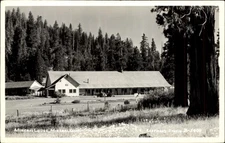 Mineral Lodge ~ Mineral California ~ Eastman Studio RPPC real photo ~ 1940s