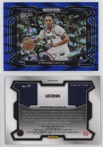 2024 Prizm Draft Picks Blue Seismic Variations /149 Stephon Castle #17 Rookie RC
