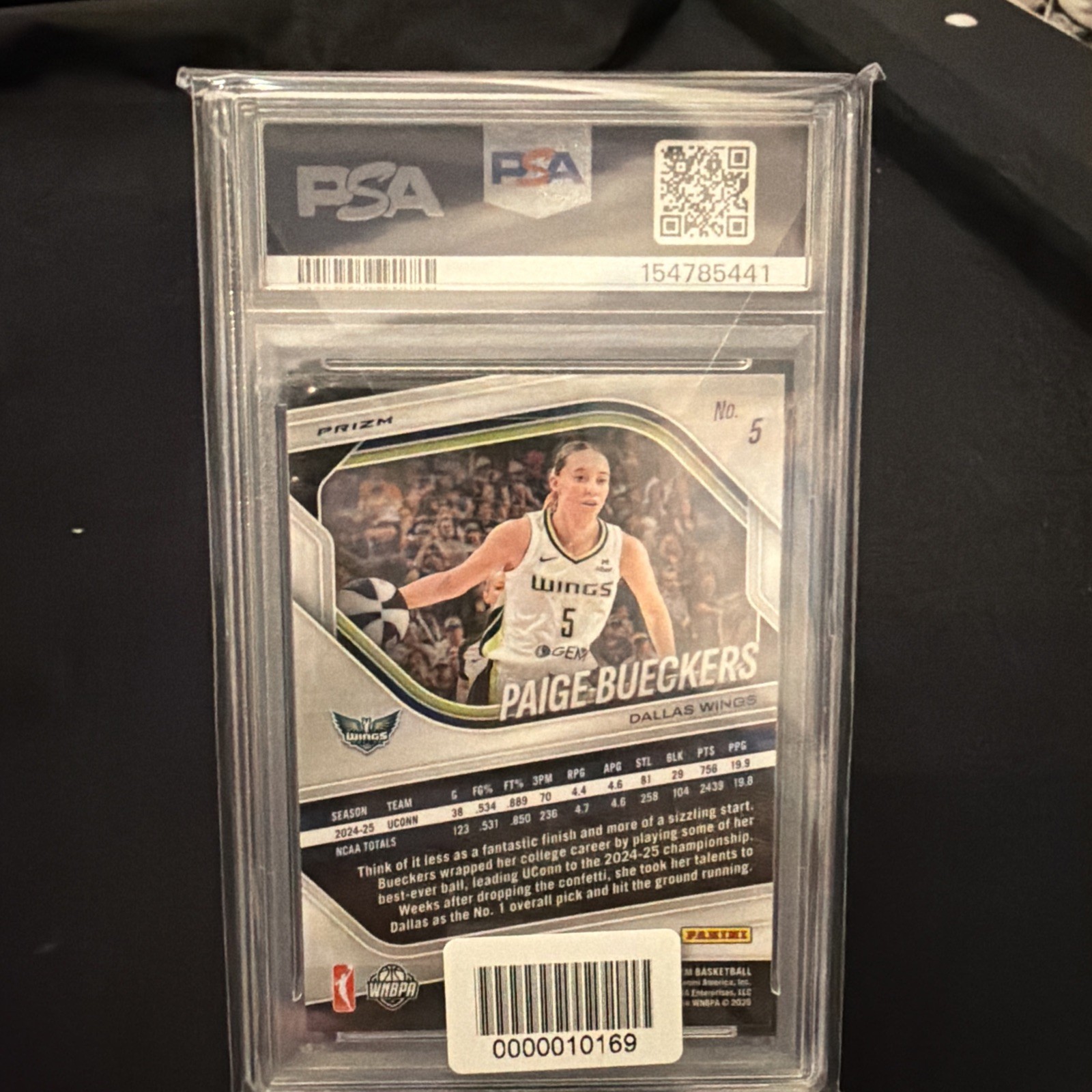 2025 Panini Prizm WNBA - Paige Bueckers #5 ICE Prizm (RC) PSA 10 🔥 view 2