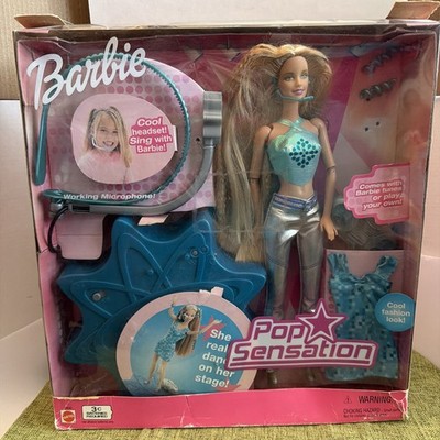 Barbie Pop Sensation Doll ~ Mattel #55630 with Stage Microphone & Headset Works
