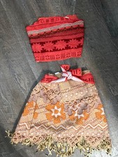 Jakks Pacific Moana Costume Two Piece Top Skirt Fringe Kids 4-6X