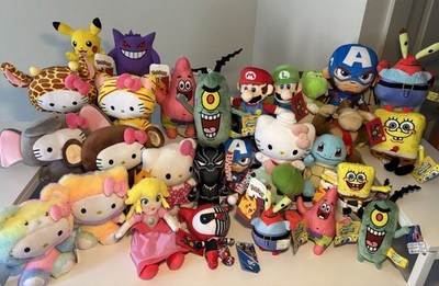 Claw Machine Toy Animal Plush Filler Mix 30 Pieces 100% Licensed 6-10  New W Tag