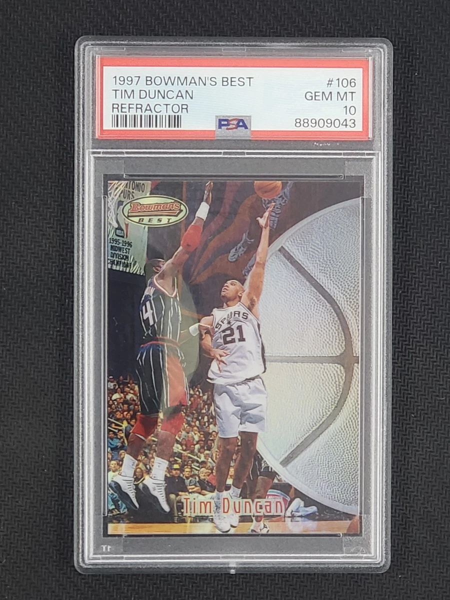 Tim Duncan Basketball Grade 10 Rookie Sports Trading Cards