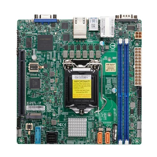 For   X12STL-IF Server Motherboard Single Socket LGA1200 DDR4 Mini-ITX #jd