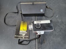 Vintage Kodak Instamatic M28 Super 8 Movie Camera Black W/ Case Manual Untested