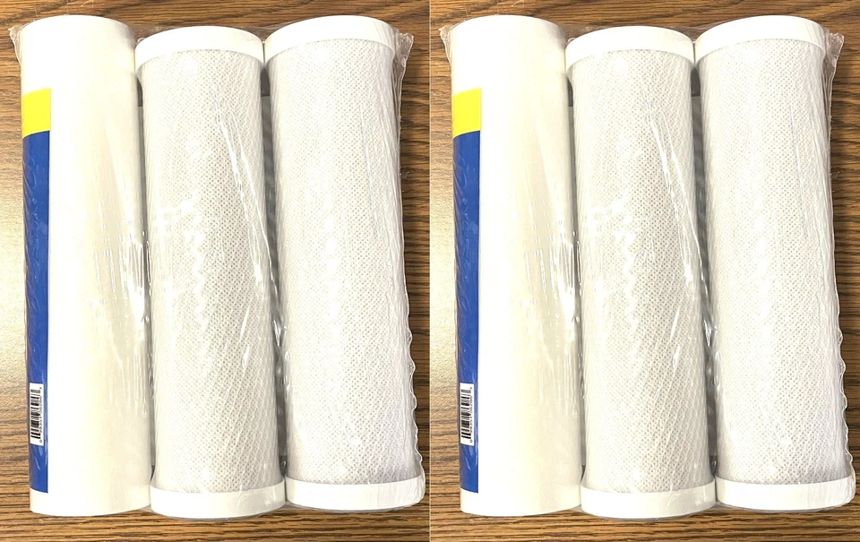 6 Replacement WATER FILTERS (2) P3-PK P-3P Watts Premier, 2 sediment + 4 carbon - Image 2 of 2