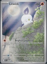 Litwick Illustration Rare SV: White Flare 101/086 NM on eBay