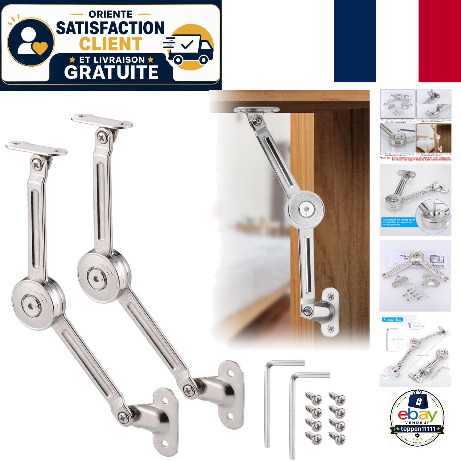 Fin de système à fermeture douce JIZZU pour sécuriser et amortir les rails en aluminium