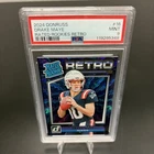 2024 Panini Donruss Drake Maye Rated Rookie Retro #16 PSA 9 RC Patriots